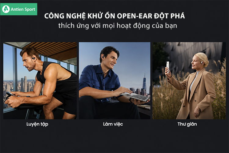 OpenFit Pro là tai nghe đầu tiên của chúng tôi tích hợp công nghệ khử tiếng ồn dạng mở