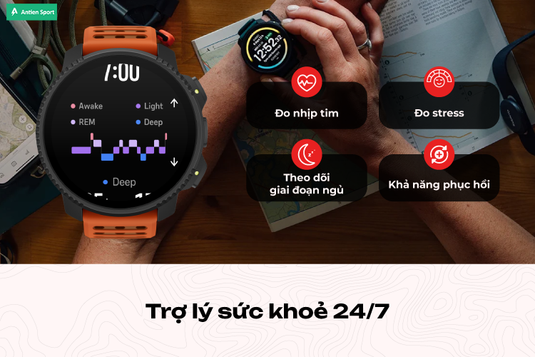 Suunto Vertical 2 theo dõi sức khỏe 24/7