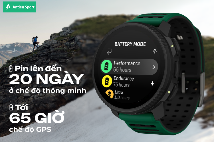 Suunto Vertical 2 thời lượng pin bền bỉ trong mọi hành trình