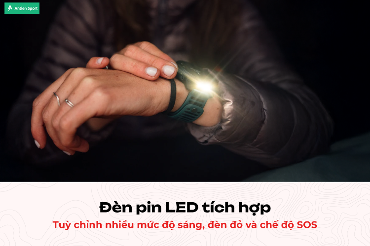 Suunto Vertical 2 tích hợp đèn led đa năng