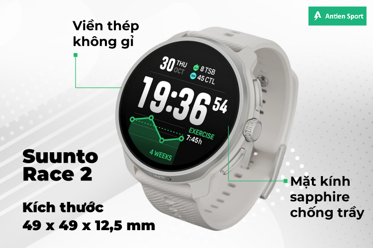 Suunto Race 2 bền bỉ trong mọi môi trương