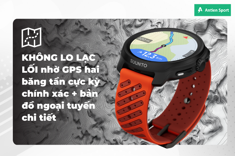 Suunto Race 2 định vị chính xác