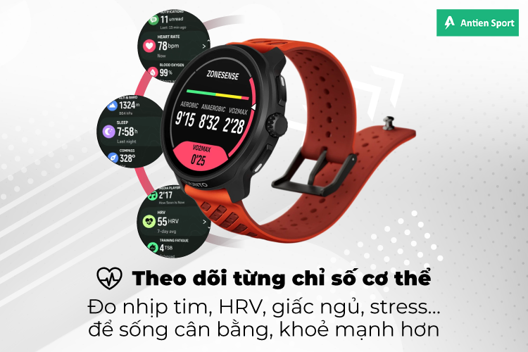 Suunto Race 2 theo dõi sức khỏe chuyên sâu